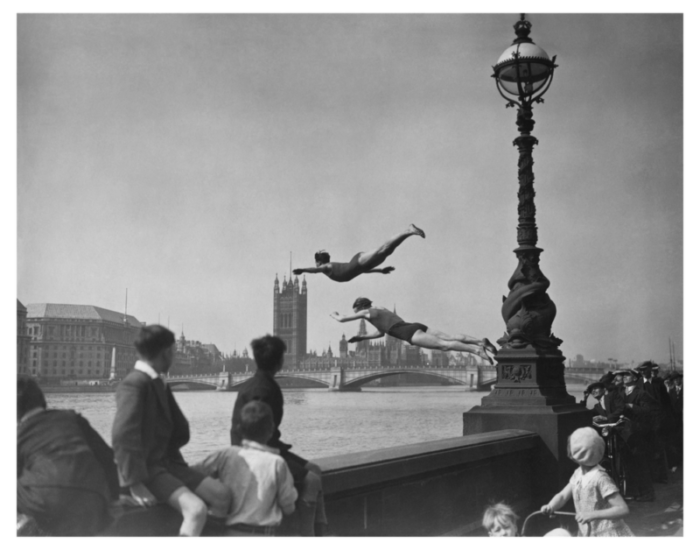 h f davis thames divers 1934 silver gelatin fibre print 2530