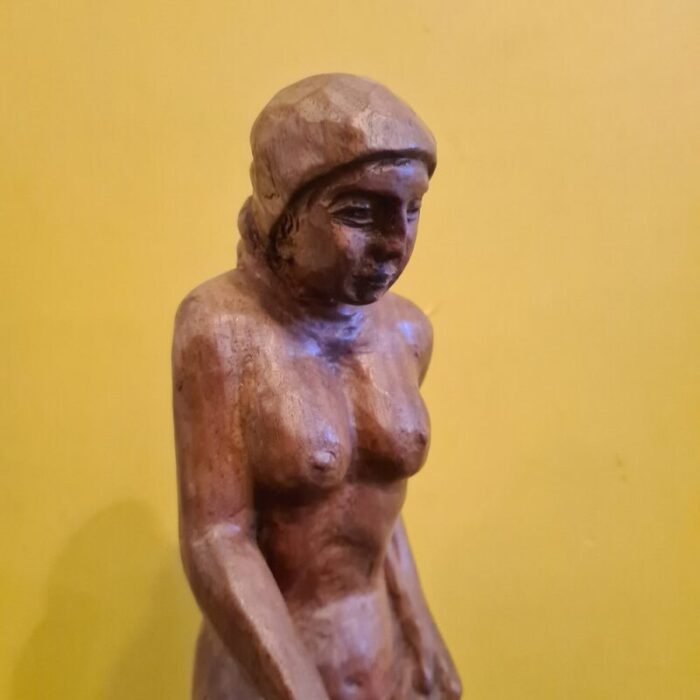 haitian carved wooden statue by andre lafontant 1979 2