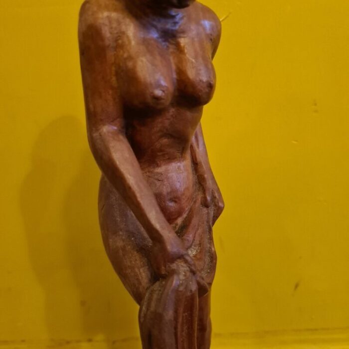 haitian carved wooden statue by andre lafontant 1979 3