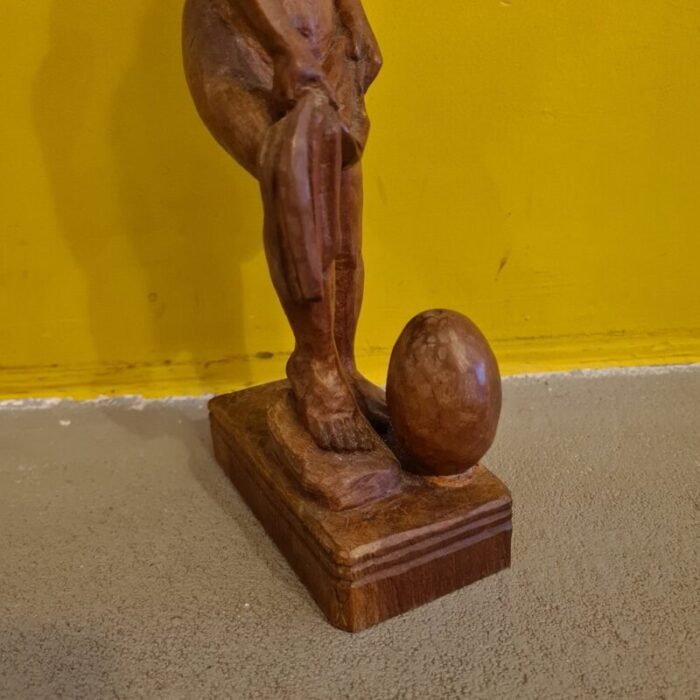 haitian carved wooden statue by andre lafontant 1979 4