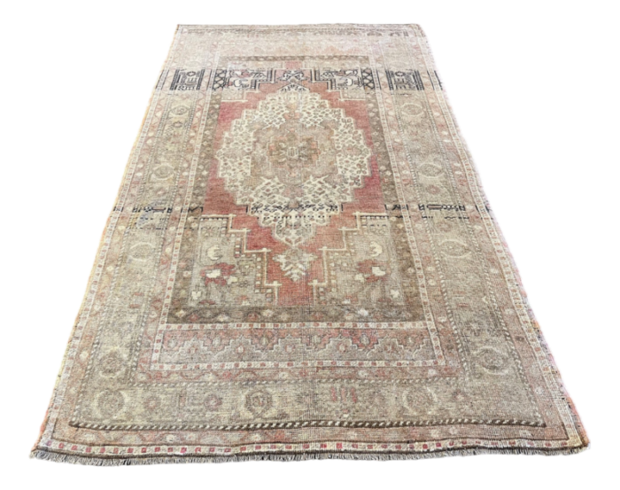 handmade pastel neutral cappadocia rug 1980s 0025