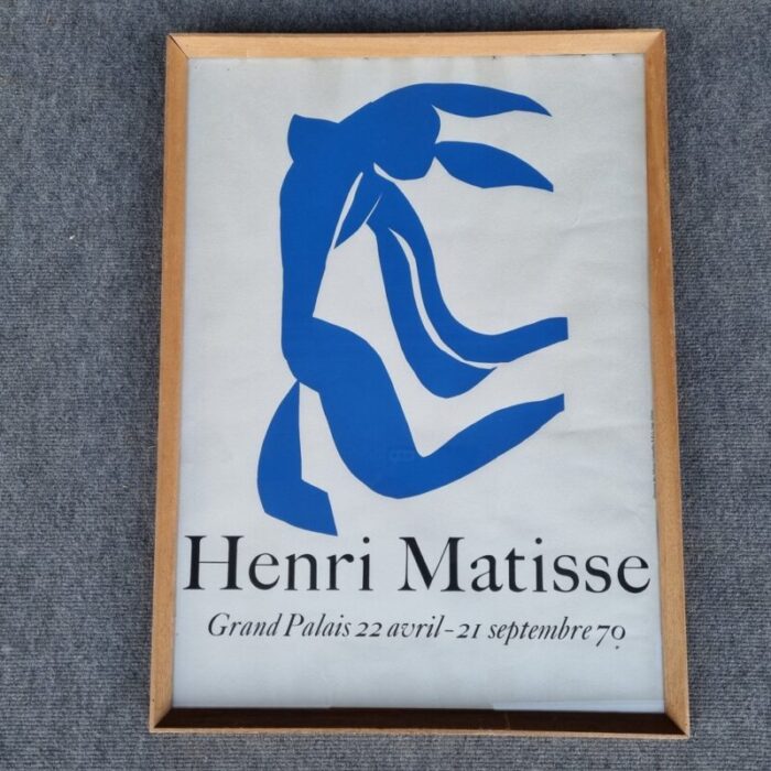 henri matisse exhibition poster grand palais pais 1970s 1