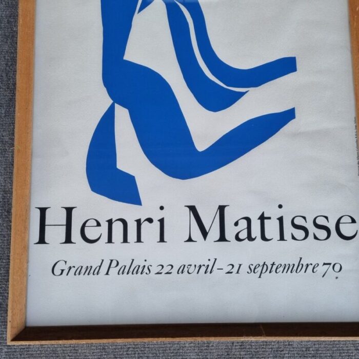 henri matisse exhibition poster grand palais pais 1970s 2