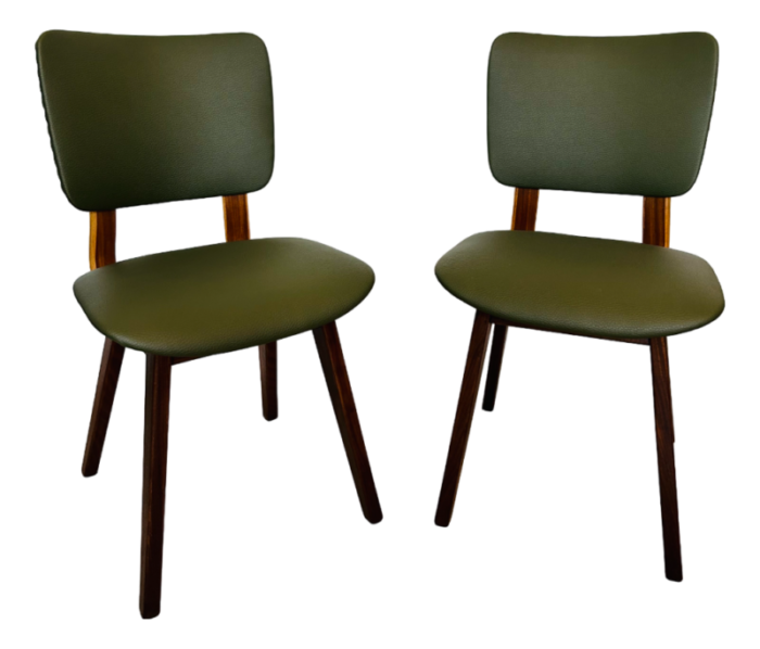 holland teak dining chairs 1960s set of 2 8917