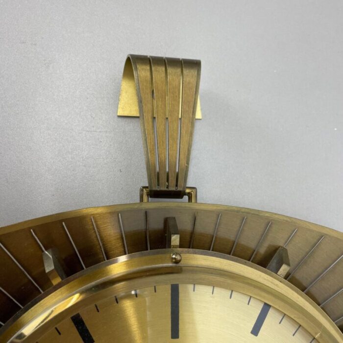 hollywood regency german brass wall clock from atlanta kienzle 1950s 11