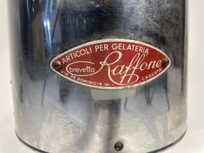 ice cream cone dispenser in silver plated sheet metal from raffone 2