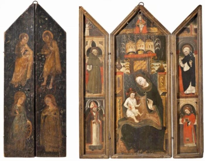 important triptic florentine school italy 16th century 4