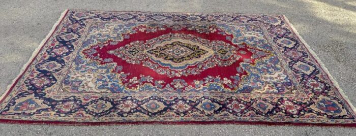 iranian rug with floral designs 1980 2