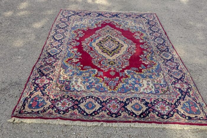 iranian rug with floral designs 1980 3