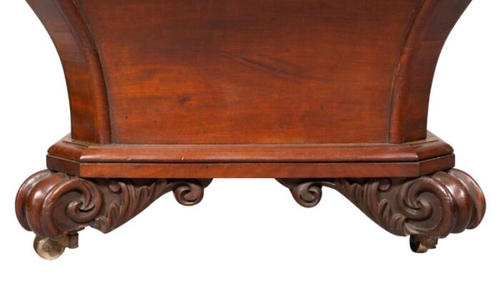 irish early victorian mahogany wine cooler 0628