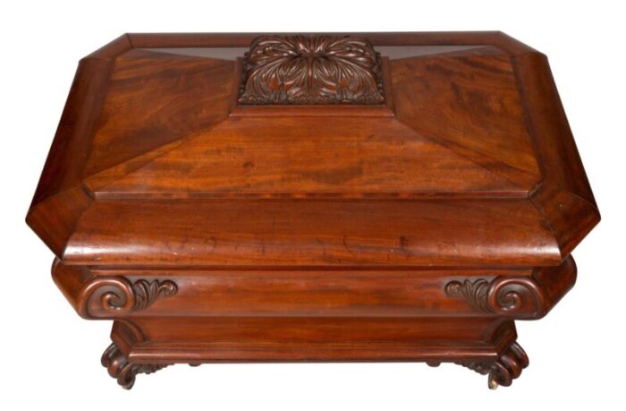 irish early victorian mahogany wine cooler 1525