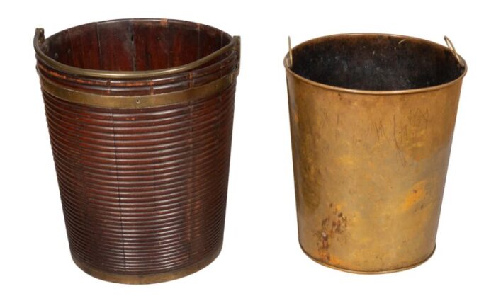 irish georgian mahogany peat bucket 0272