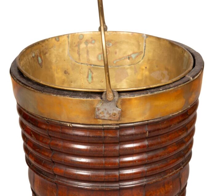 irish mahogany peat bucket 0086