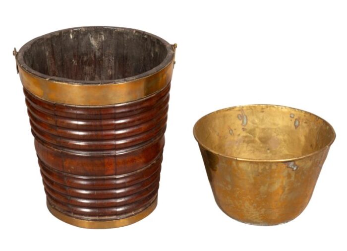 irish mahogany peat bucket 0683