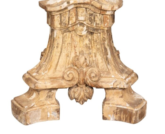 italian baroque pricket stick table lamps a pair 7327