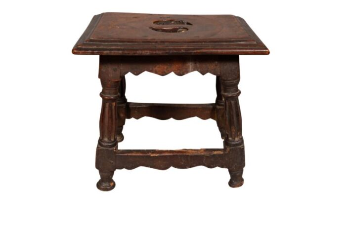 italian baroque walnut stool 4800