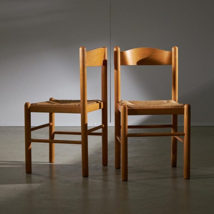 italian brutalist dining chairs 1960s 3601