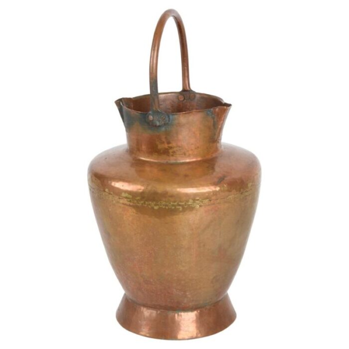 italian copper vase with double spouts and a single handle tuscany 1930s 1