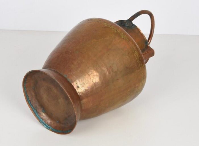 italian copper vase with double spouts and a single handle tuscany 1930s 15