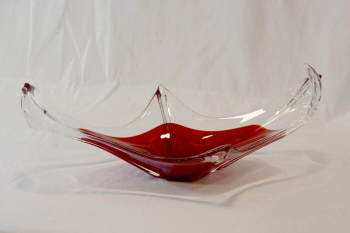 italian glass centerpiece in the style of murano 1970s 3