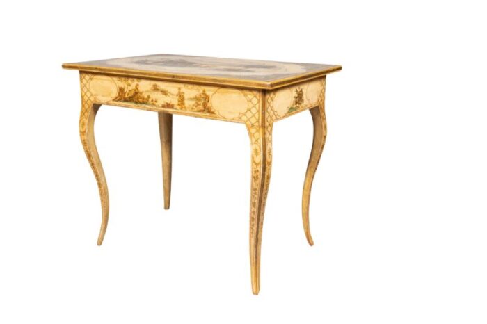 italian rococo chinoiserie decorated table 1901