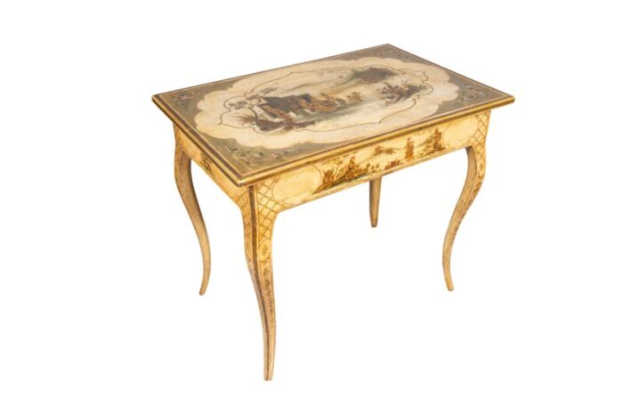 italian rococo chinoiserie decorated table 4194