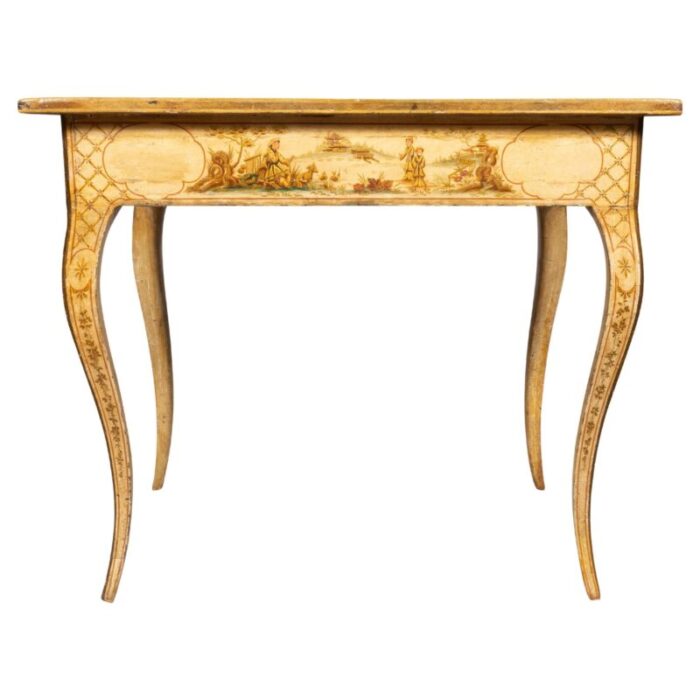 italian rococo chinoiserie decorated table 6758