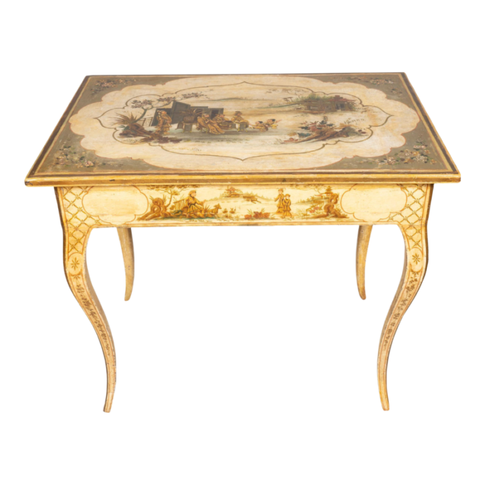 italian rococo chinoiserie decorated table 9374