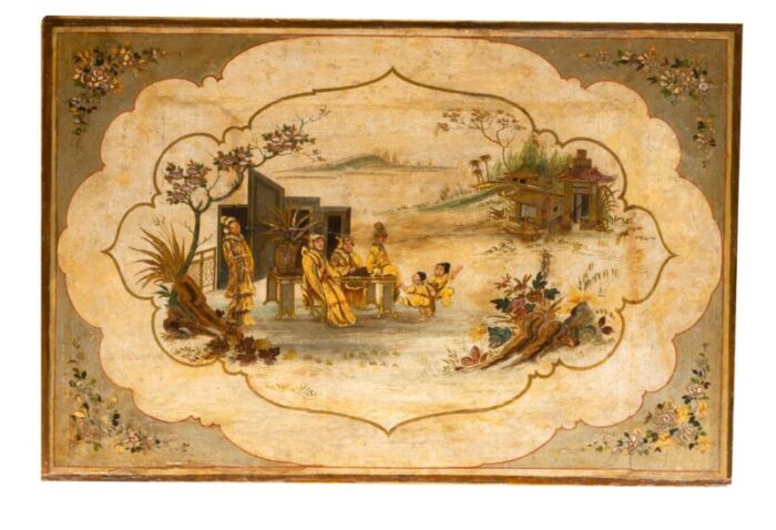 italian rococo chinoiserie decorated table 9909