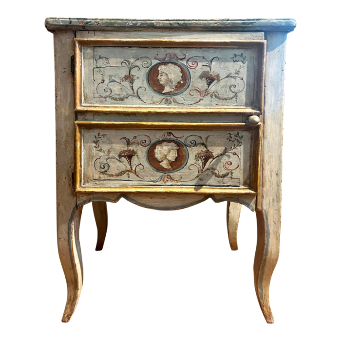 italian rococo painted comodini 4217