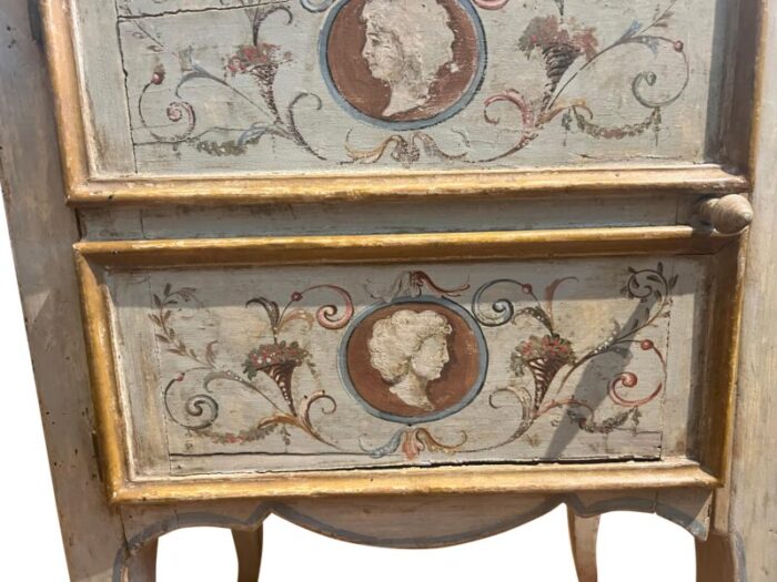 italian rococo painted comodini 9868