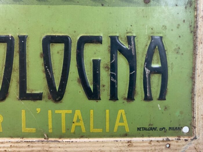 italian tin advertising sign from bachtold engines 11