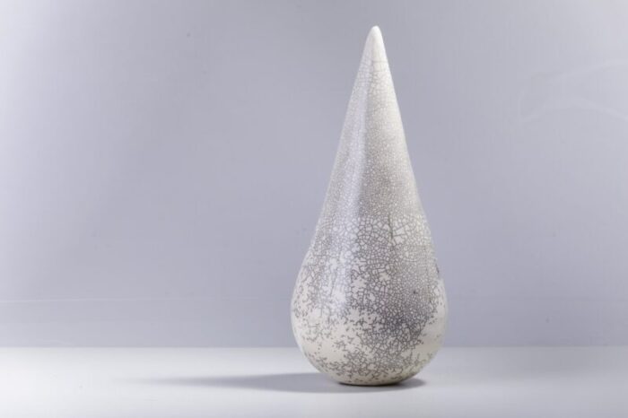 japanese modern raku white ceramic essenza sculpture raku 2