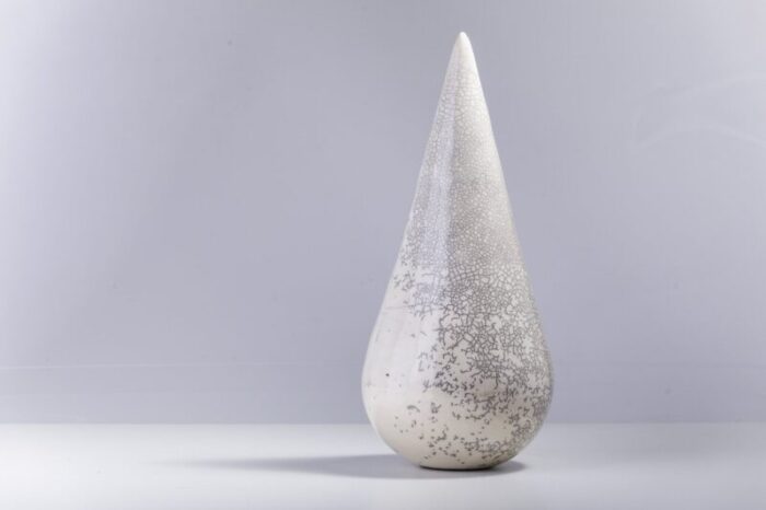 japanese modern raku white ceramic essenza sculpture raku 3