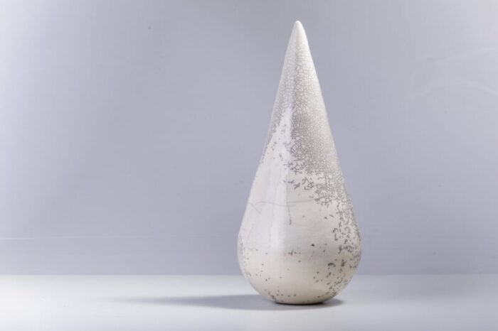 japanese modern raku white ceramic essenza sculpture raku 4