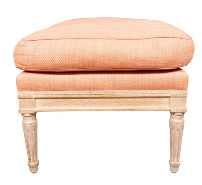 julia gray louis xvi style cerused oak bench 6194