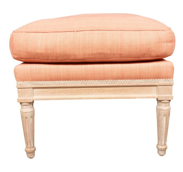 julia gray louis xvi style cerused oak bench 7403