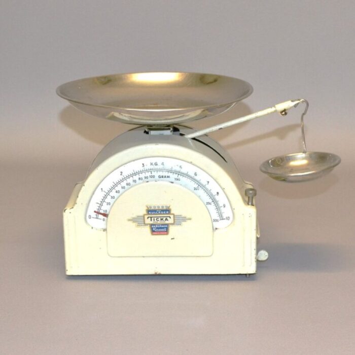 kitchen scale ticka from skalfack karlssons sweden 1970s 1