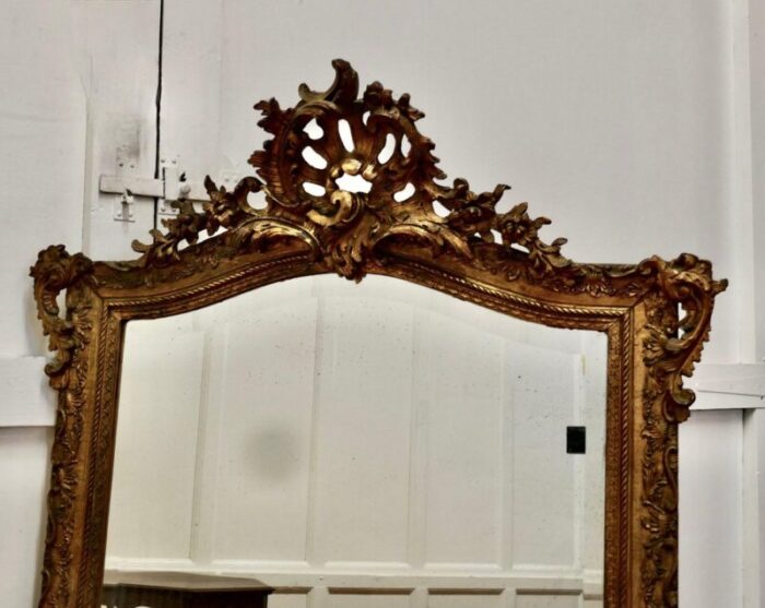 large 19th century french gilt wall mirror 1870s 4