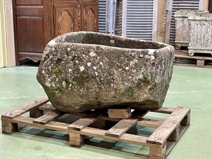 large 19th century granite trough 6