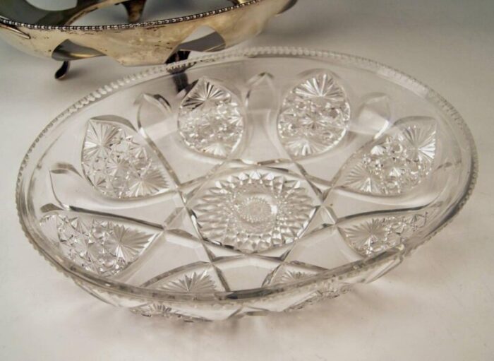 large austrian silver bowl with glass liner 1900 1910 6