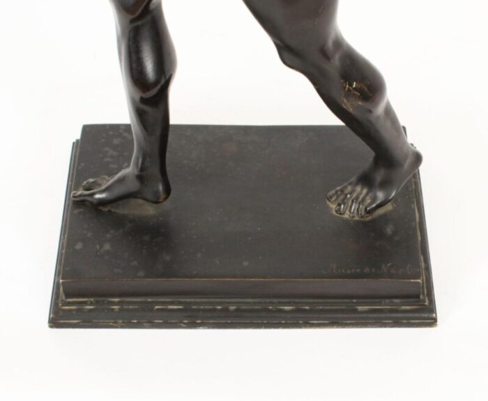 large bronze of pan dancing musee de naple 1870s 16