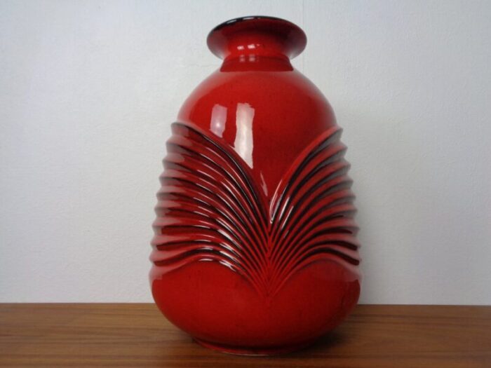 large ceramic vase by cari zalloni for fohr keramik 1970s 1