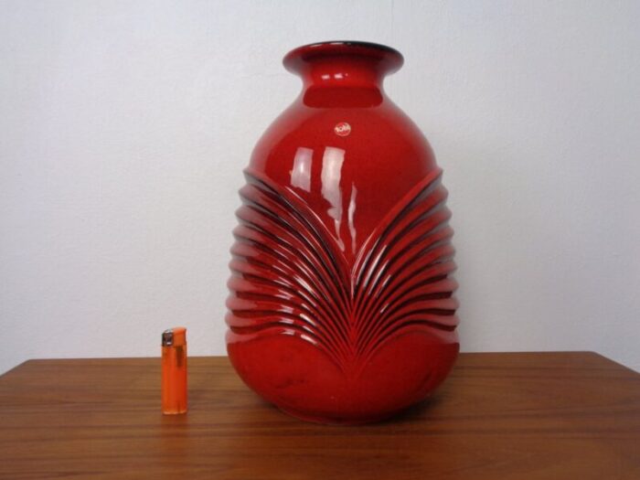 large ceramic vase by cari zalloni for fohr keramik 1970s 4