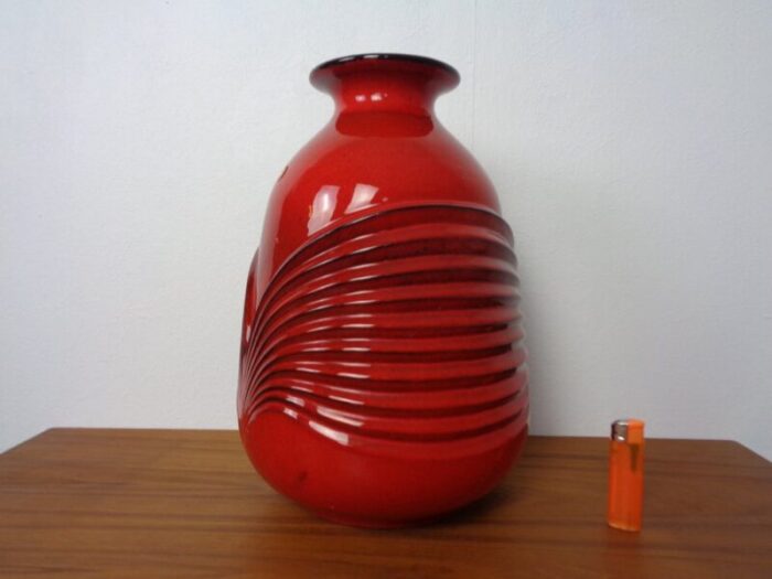 large ceramic vase by cari zalloni for fohr keramik 1970s 5