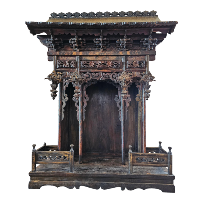 large chinese antique ancestral shrine architectural altar temple 5901