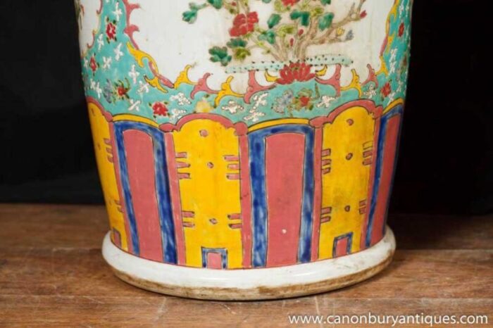 large chinese famille rose porcelain vases set of 2 3