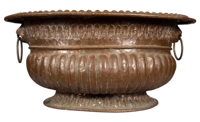 large dutch copper jardiniere 9060