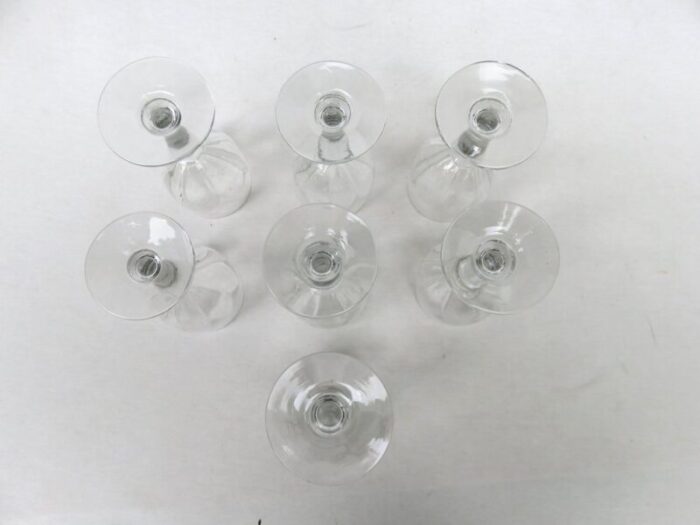 large glass wine glasses france set of 7 3