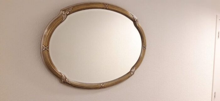 large hollywood regency mirror from deknudt 1980s 2